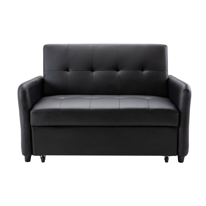 Latitude Run® 51.5'' Vegan Leather Sleeper Sofa Wayfair